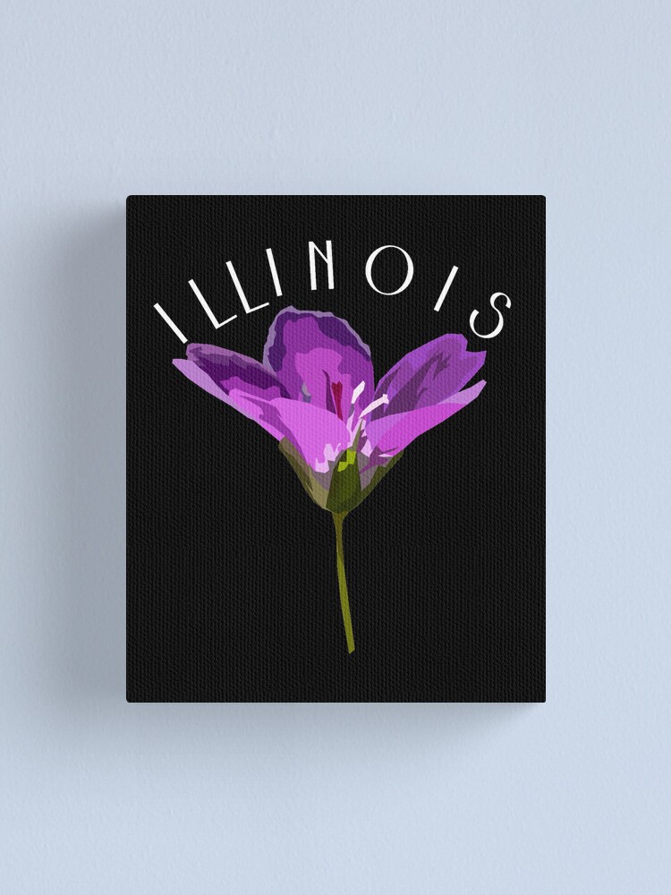 Mini Print, Violets Illinois State Flower, Abstract Watercolor