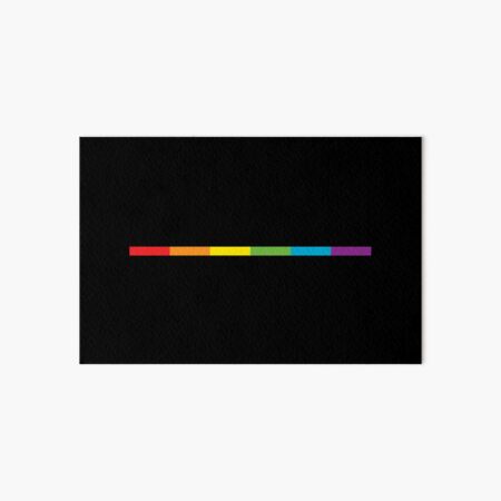LGBT, delgada, sutil, moderna, arco iris, bandera, negro, gay, lesbiana, bisexual, orgullo, HD, ALTA CALIDAD, TIENDA EN LÍNEA Lámina rígida