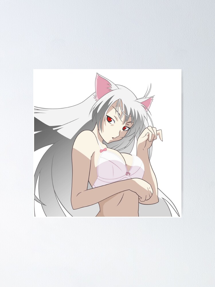 Black Hanekawa ブラック羽川 Poster For Sale By Kawaiicrossing Redbubble