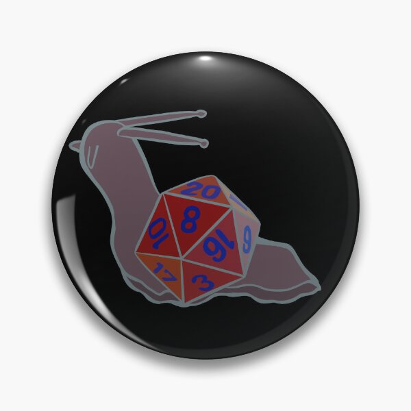 Item preview, Red Orange Blue Snail D20 designed and sold by lukeskywater.