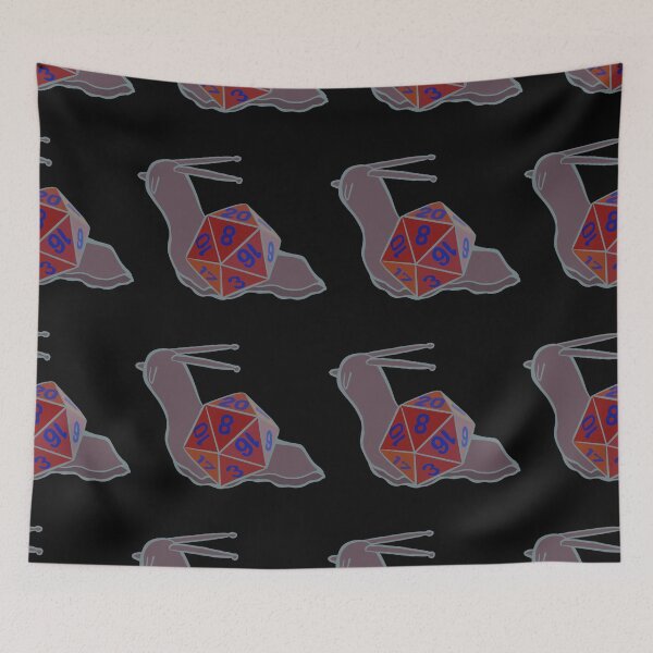 Item preview, Red Orange Blue Snail D20 designed and sold by lukeskywater.