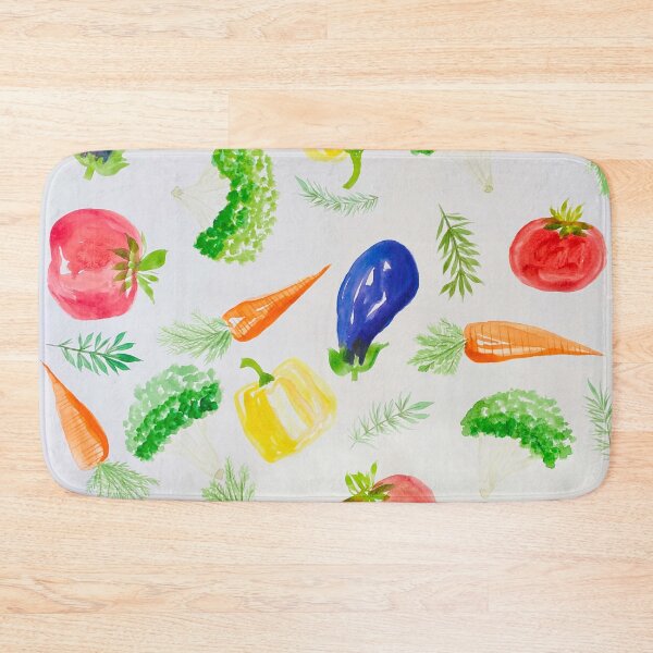 Item preview, Watercolor Veggies Farmers Market designed and sold by JuniperWD.