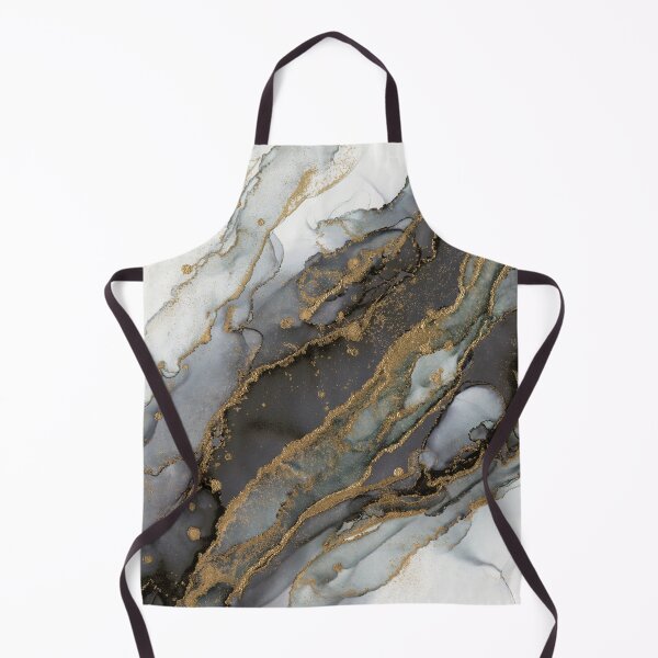 Item preview, Moody Marble Ink Gold Black designed and sold by Olga Shvartsur.