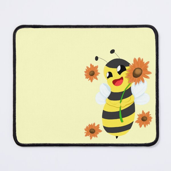 Item preview, Happy bee with flower. Bee happy and always smile. designed and sold by LufikamiDesign.