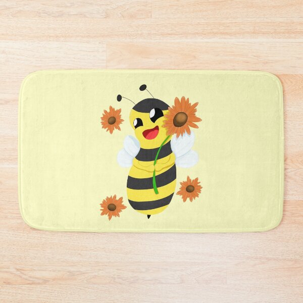 Item preview, Happy bee with flower. Bee happy and always smile. designed and sold by LufikamiDesign.