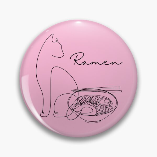 Item preview, Line Art Ramen Cat designed and sold by Lylabean22.