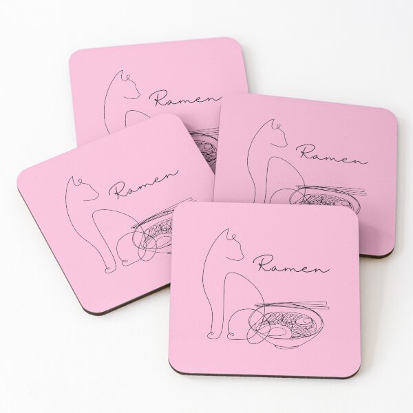 Item preview, Line Art Ramen Cat designed and sold by Lylabean22.