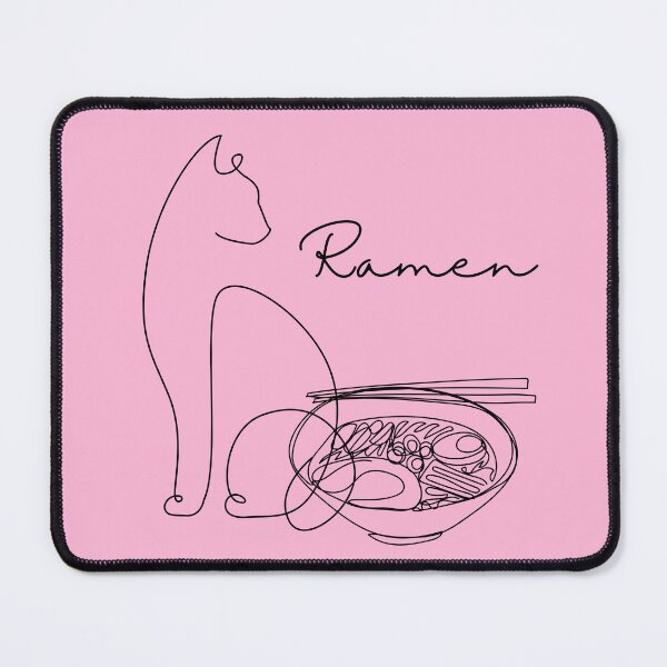 Item preview, Line Art Ramen Cat designed and sold by Lylabean22.