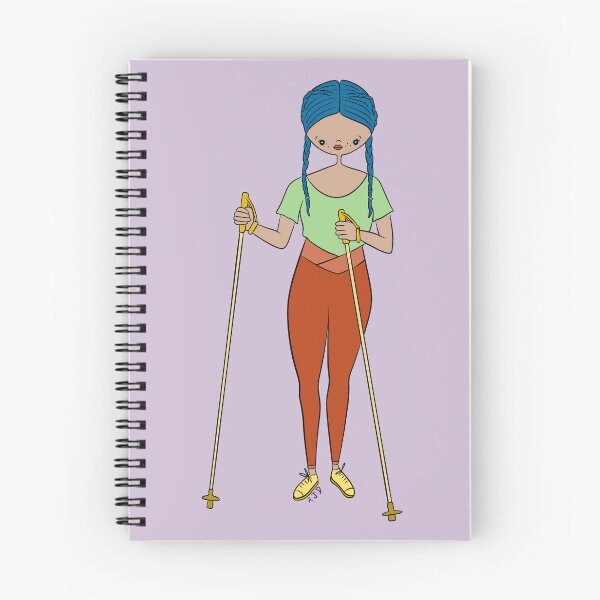Item preview, Cute Girl With Walking Sticks (purple) designed and sold by misslovelymess.