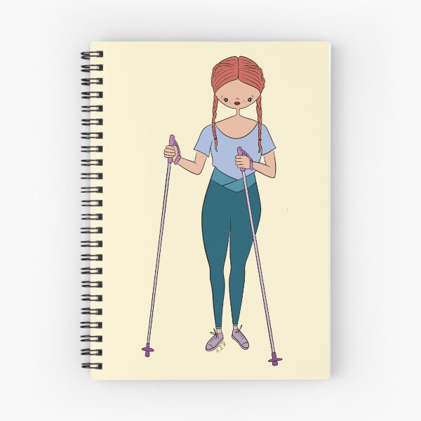 Item preview, Cute Girl With Walking Sticks (Yellow) designed and sold by misslovelymess.