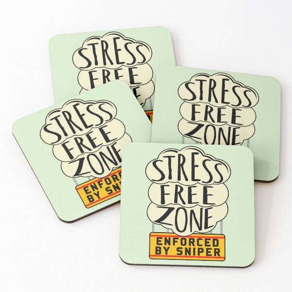 Item preview, Stress Free Zone Enforced By Sniper - Oddly Specific, Meme designed and sold by SpaceDogLaika.