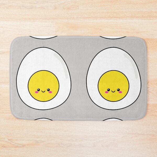 Item preview, Funny adorable hard boiled egg cute breakfast food kawaii egg cartoon designed and sold by Novel-ty.