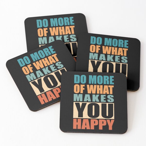 Item preview, Do more of what makes you happy retro colors- Choose happiness and good vibes quotes designed and sold by Alice-Elgawi.