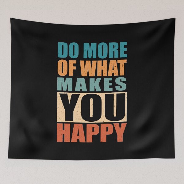 Item preview, Do more of what makes you happy retro colors- Choose happiness and good vibes quotes designed and sold by Alice-Elgawi.