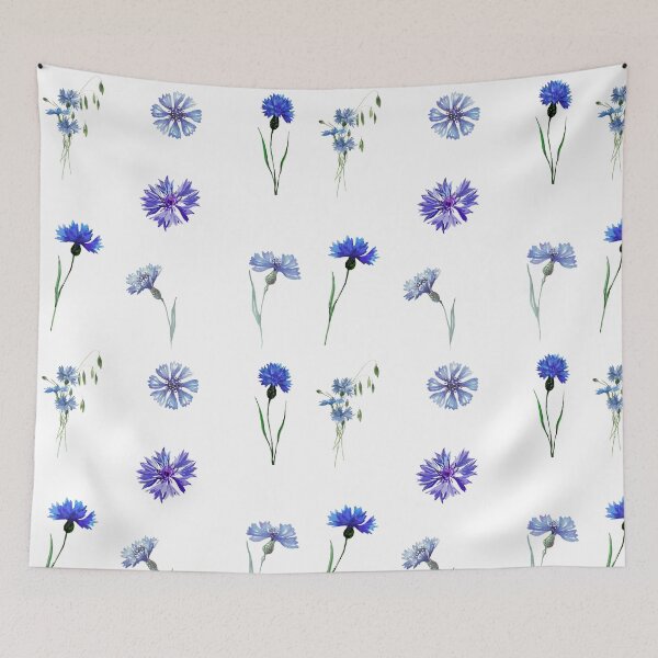 Item preview, Watercolor Blue Cornflowers designed and sold by silviaol.