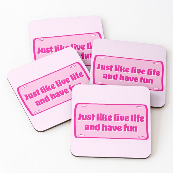 Item preview, just like live life and have fun Danish Pastel, Preppy Art, preppy Blue, Preppy Dorm, Preppy Dorm Room, designed and sold by mariahmoniquedesign.