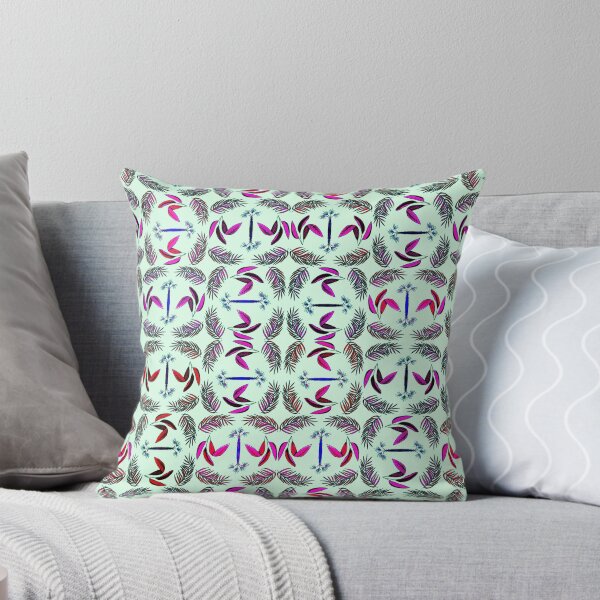 Item preview, Exotic Purple Tropical Leaves Summer Holiday Print designed and sold by Narkusdesign.