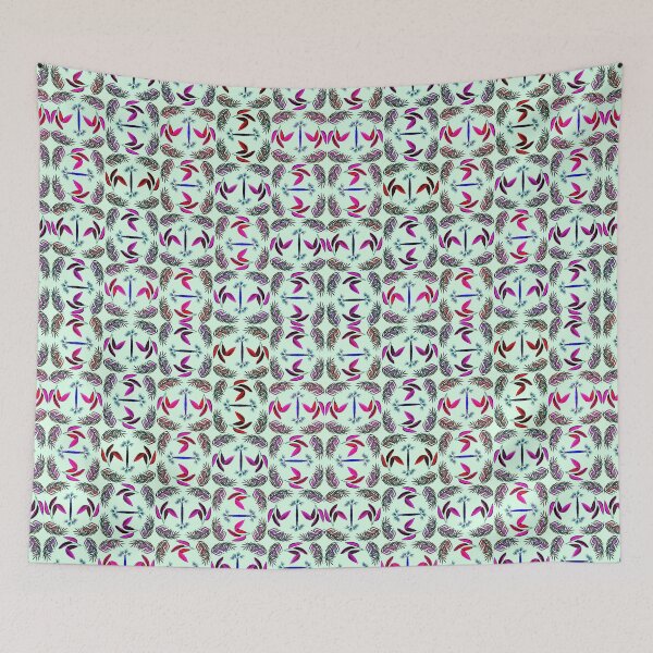 Item preview, Exotic Purple Tropical Leaves Summer Holiday Print designed and sold by Narkusdesign.