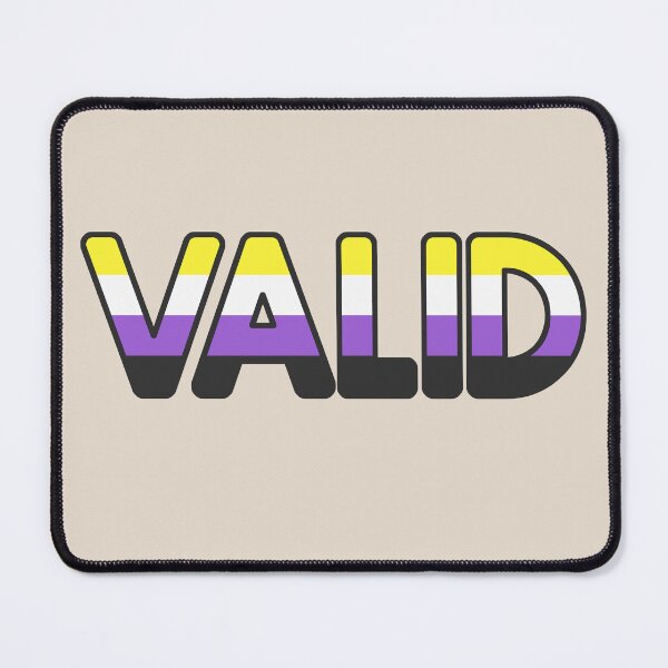 Item preview, VALID enby: non-binary people are valid pride flag designed and sold by incurablehippie.