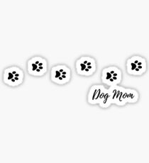 Dog Mom Paw Prints Sticker