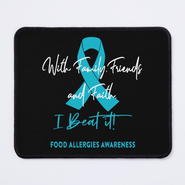 Item preview, Food Allergies Warrior - With Family, Friends, and Faith - I BEAT IT! designed and sold by Robbsyn.