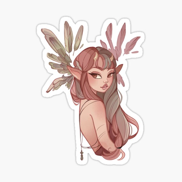 Elf Girl Sticker