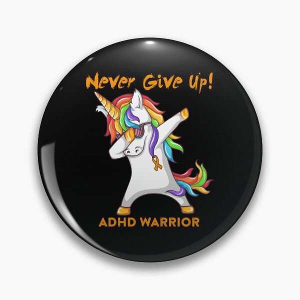 Item preview, ADHD Warrior - Never Give Up! - Support ADHD Warrior Gifts designed and sold by whlrcheryl.