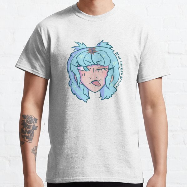 Blue Haired Girl Classic T-Shirt
