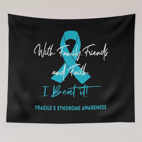 Item preview, Fragile X Syndrome Warrior - With Family, Friends, and Faith - I BEAT IT! designed and sold by Robbsyn.