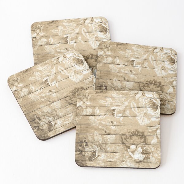 Item preview, Shabby Chic Country Floral Peony Wood designed and sold by livianasgifts.
