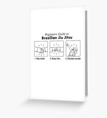 Tarjeta de felicitación Cómo Jiu Jitsu - Ropa de MMA BJJ