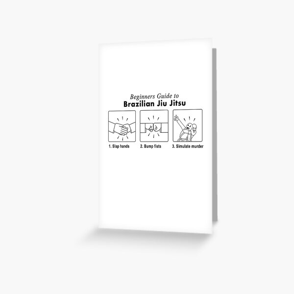 How To Jiu Jitsu - MMA BJJ Apparel Greeting Card