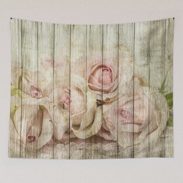 Item preview, Shabby Chic Country Floral Rose Wood designed and sold by livianasgifts.