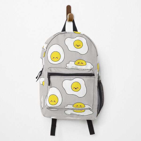 Item preview, Funny adorable fried egg hard boiled egg cute breakfast food kawaii egg cartoon designed and sold by Novel-ty.