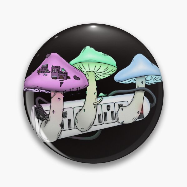 Item preview, Mushroom Lights (Black) designed and sold by SpaceWuff.