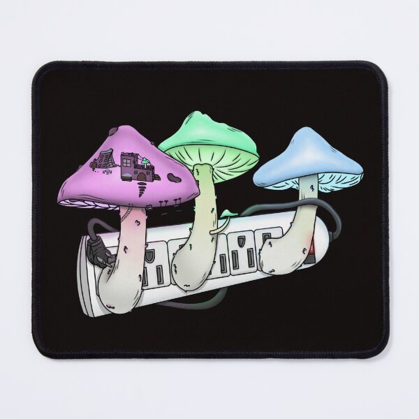 Item preview, Mushroom Lights (Black) designed and sold by SpaceWuff.