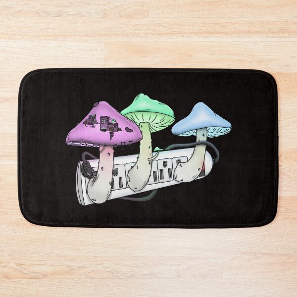 Item preview, Mushroom Lights (Black) designed and sold by SpaceWuff.
