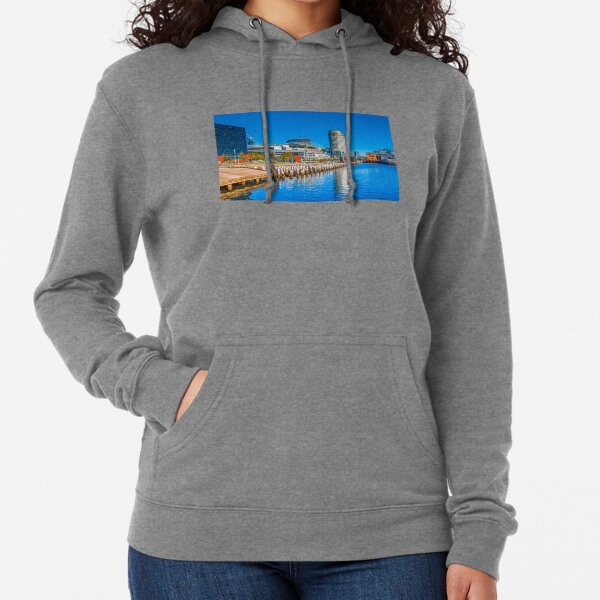 Reflections at Docklands - Melbourne, Victoria Lightweight Hoodie