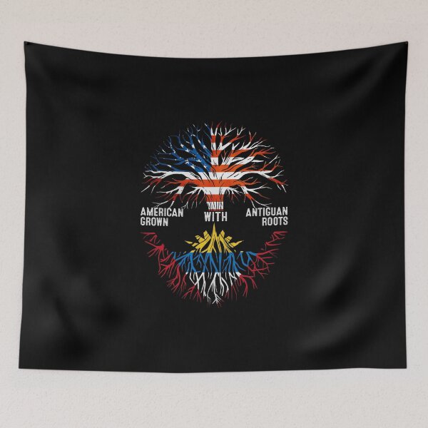 Item preview, American Grown With Antiguan Roots Antigua Flag designed and sold by MoHaCo.