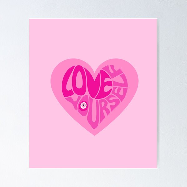 Preppy School Supplies, Preppy, Aesthetic, Pink, Heart, Preppy Aesthetic |  Poster