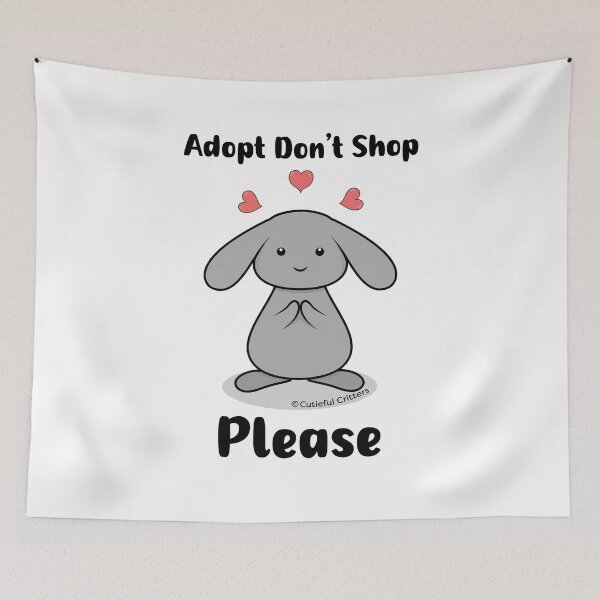 Item preview, Adopt Don't Shop, PLEASE!  designed and sold by Cutieful Critters.