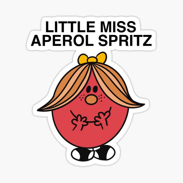 Kleines Fräulein Aperol Spritz Sticker
