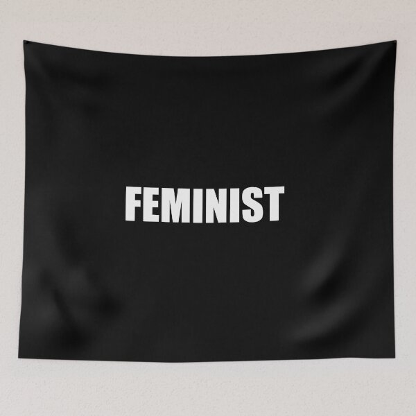 Item preview, Feminist - black background designed and sold by Inspirationmotivation.