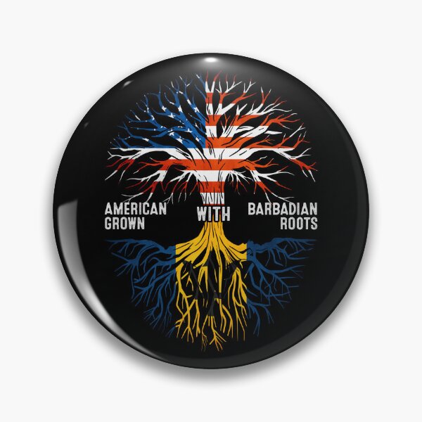 Item preview, American Grown With Barbados Roots Tree Bandera de Barbados designed and sold by MoHaCo.