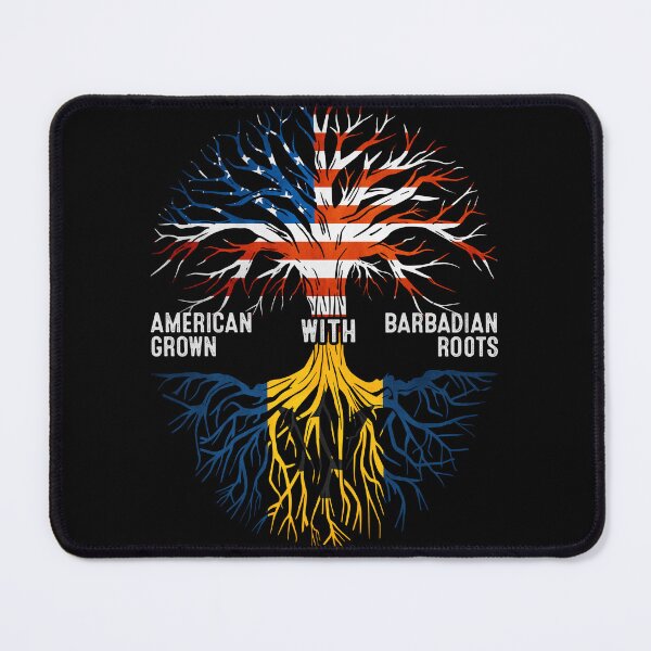 Item preview, American Grown With Barbadian Roots Tree Barbados Flag designed and sold by MoHaCo.