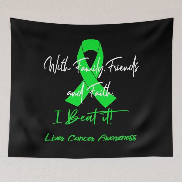 Item preview, Liver Cancer Warrior - With Family, Friends, and Faith - I BEAT IT! designed and sold by Robbsyn.
