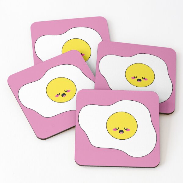 Item preview, Funny adorable fried egg cute breakfast food kawaii egg cartoon designed and sold by Novel-ty.