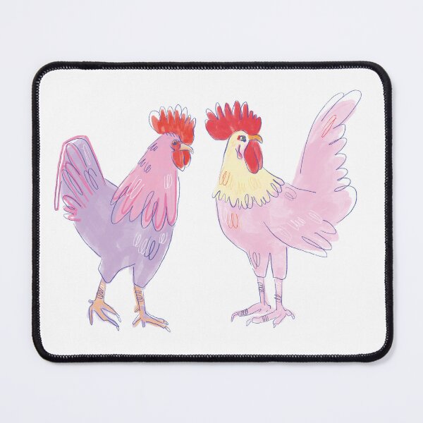 Item preview, 2 Pastel Roosters designed and sold by Sara Brenton.