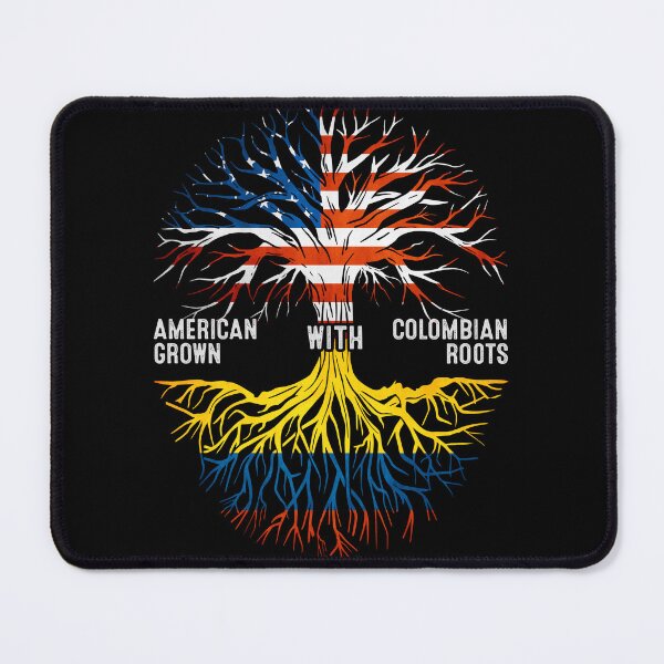 Item preview, American Grown With Colombian Roots Tree Colombia Flag designed and sold by MoHaCo.