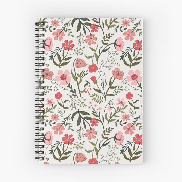 Item preview, White & Pink Botanical Garden Floral Print designed and sold by StudioPosies.